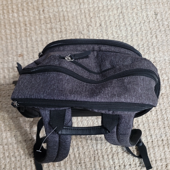 Baby Boom Adjustable Shoulder Strap Insulated Pockets Backpack Diaper Bag Black - Picture 5 of 11